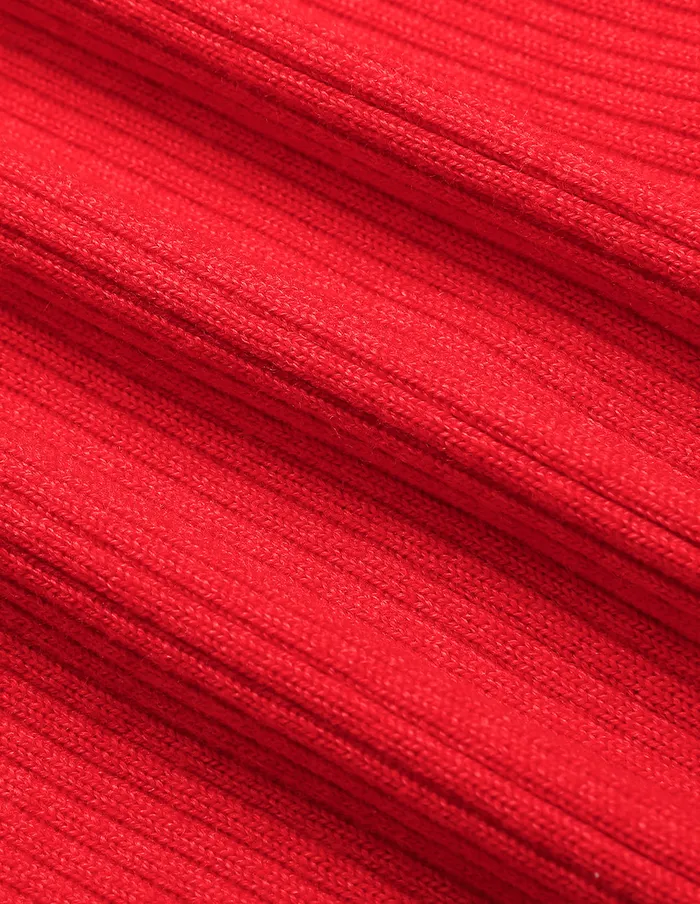 MARYLING Knitwear Red Crossover Knitted Sweater Red 8211 Women MARYLING Knitwear Red Crossover Knitted Sweater Red 8211 Women