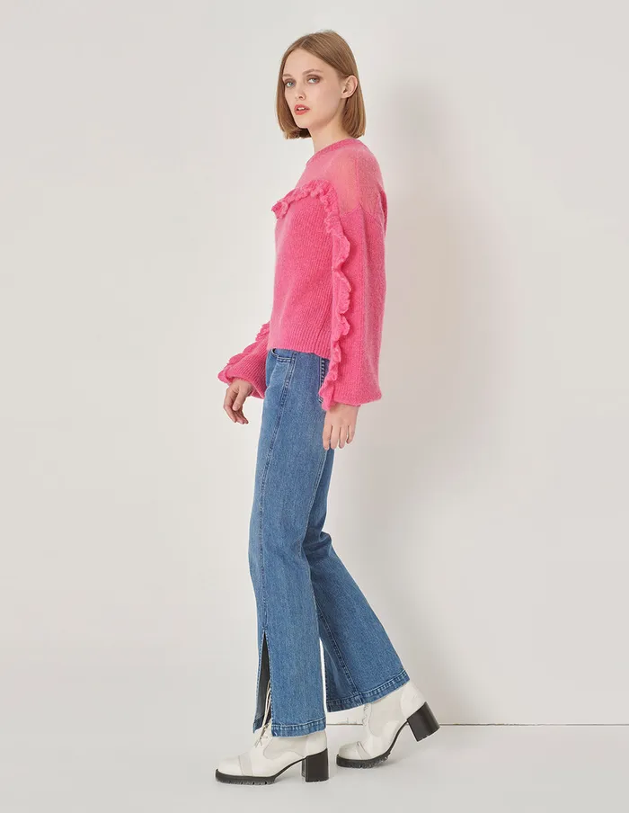 MARYLING Knitwear Rose Pink Mohair Knitted Jumper Pink 8211 Women MARYLING Knitwear Rose Pink Mohair Knitted Jumper Pink 8211 Women