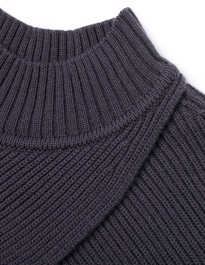 MARYLING Knitwear Wool ShawlStyle Knitted Pullover Grey 8211 Women MARYLING Knitwear Wool ShawlStyle Knitted Pullover Grey 8211 Women