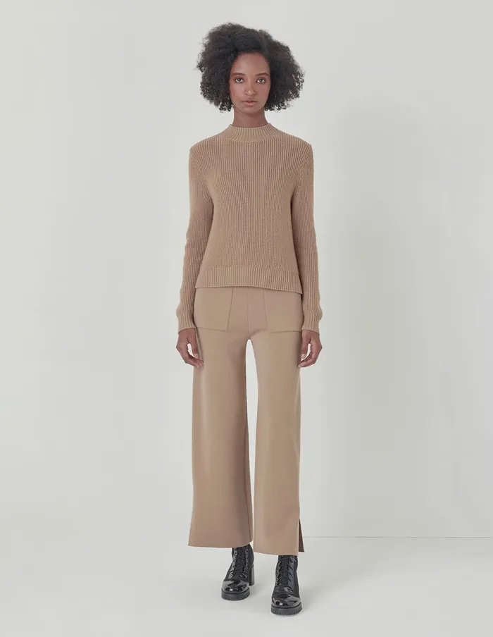 MARYLING Pants and Shorts Beige Ladies Knit Wool Trousers Sand 8211 Women