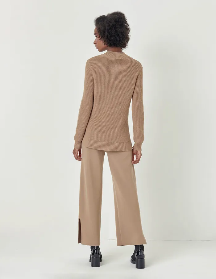 MARYLING Pants and Shorts Beige Ladies Knit Wool Trousers Sand 8211 Women