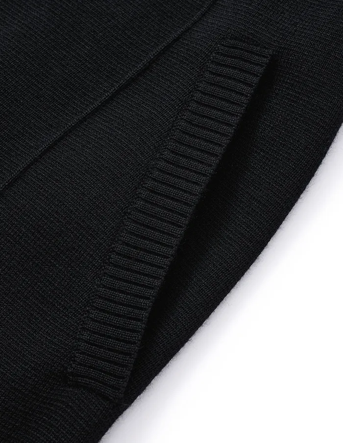 MARYLING Pants and Shorts Black Sheep Wool Knitted Casual Pants Black 8211 Women