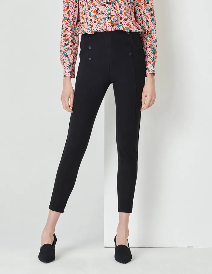 MARYLING Pants and Shorts Black Stretch Skinny Pants Black 8211 Women MARYLING Pants and Shorts Black Stretch Skinny Pants Black 8211 Women