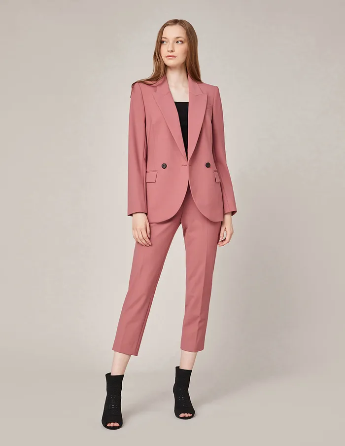 MARYLING Pants and Shorts CROP LEG MIDRISE SUIT TROUSERS Light Coral 8211 Women MARYLING Pants and Shorts CROP LEG MIDRISE SUIT TROUSERS Light Coral 8211 Women