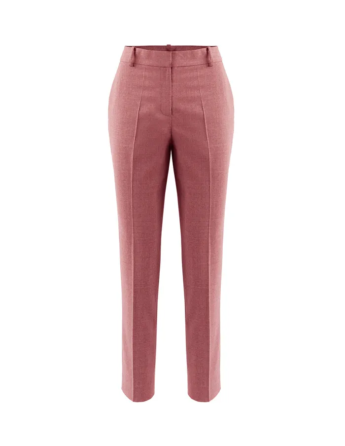 MARYLING Pants and Shorts CROP LEG MIDRISE SUIT TROUSERS Light Coral 8211 Women MARYLING Pants and Shorts CROP LEG MIDRISE SUIT TROUSERS Light Coral 8211 Women