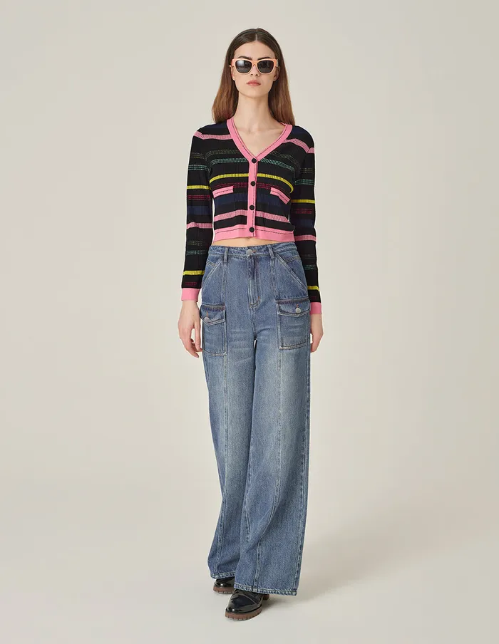 MARYLING Pants and Shorts Denim Blue Pocket WorkStyle Jeans Denim 8211 Women