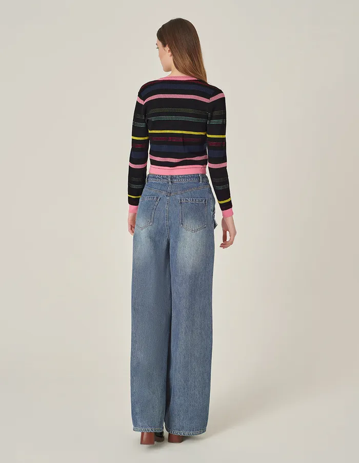 MARYLING Pants and Shorts Denim Blue Pocket WorkStyle Jeans Denim 8211 Women MARYLING Pants and Shorts Denim Blue Pocket WorkStyle Jeans Denim 8211 Women