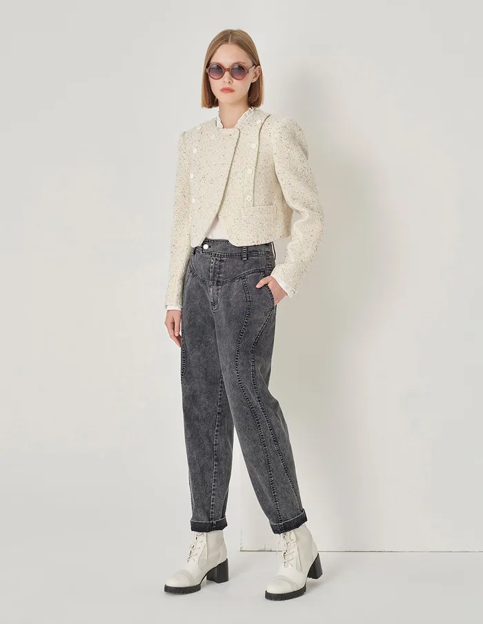 MARYLING Pants and Shorts Denim Harem Jeans Grey 8211 Women