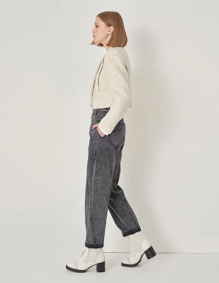 MARYLING Pants and Shorts Denim Harem Jeans Grey 8211 Women