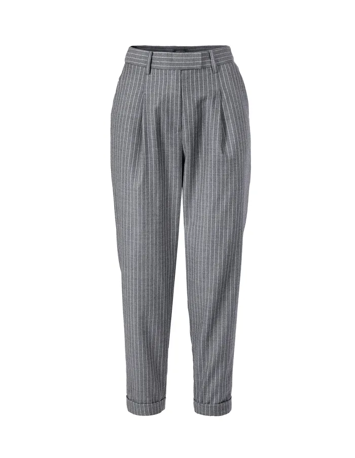 MARYLING Pants and Shorts STRIPE CROP LEG SUITING PANTS Dark Gray 8211 Women MARYLING Pants and Shorts STRIPE CROP LEG SUITING PANTS Dark Gray 8211 Women