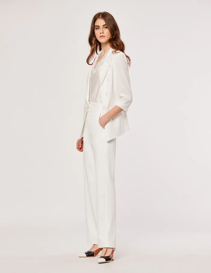 MARYLING Pants and Shorts White High Waist Pants White 8211 Women