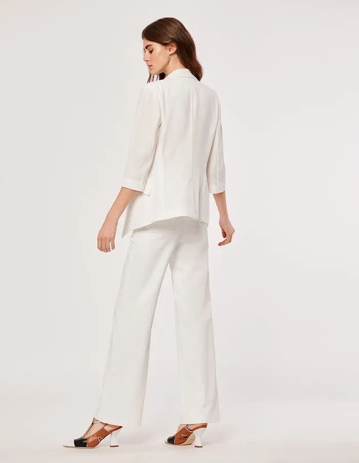 MARYLING Pants and Shorts White High Waist Pants White 8211 Women MARYLING Pants and Shorts White High Waist Pants White 8211 Women