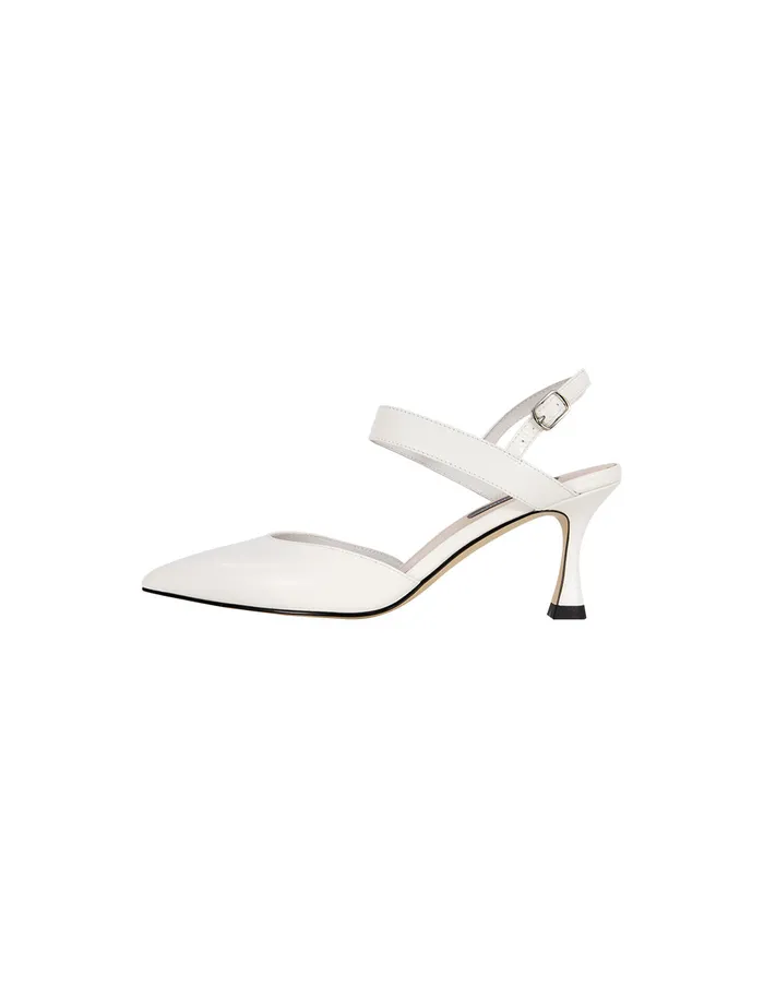 MARYLING Shoes Classic White Leather High Heels White 8211 Women MARYLING Shoes Classic White Leather High Heels White 8211 Women