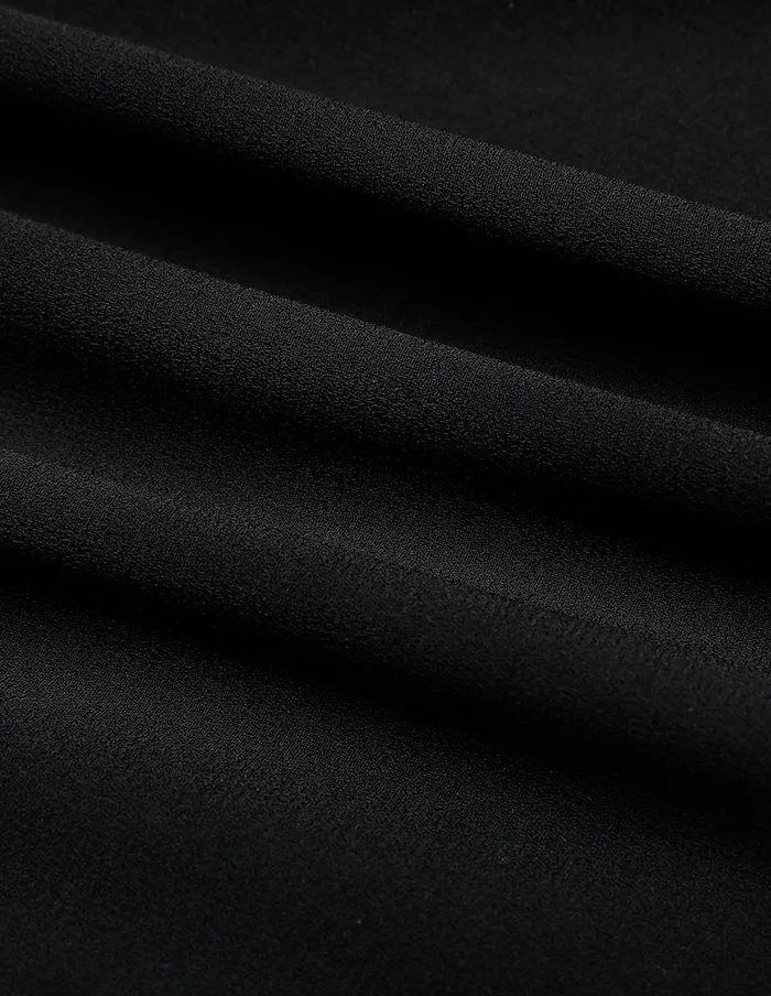 MARYLING Skirts Black CurveCut Bright Line Detail Skirt Black 8211 Women MARYLING Skirts Black CurveCut Bright Line Detail Skirt Black 8211 Women