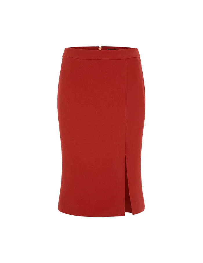 MARYLING Skirts Brick Red Pencil Skirt Red 8211 Women MARYLING Skirts Brick Red Pencil Skirt Red 8211 Women