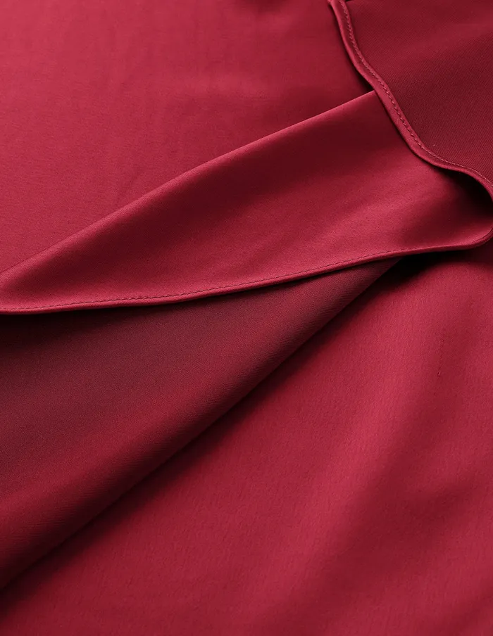 MARYLING Skirts Burgundy Ruffle Mermaid Skirt Red 8211 Women MARYLING Skirts Burgundy Ruffle Mermaid Skirt Red 8211 Women
