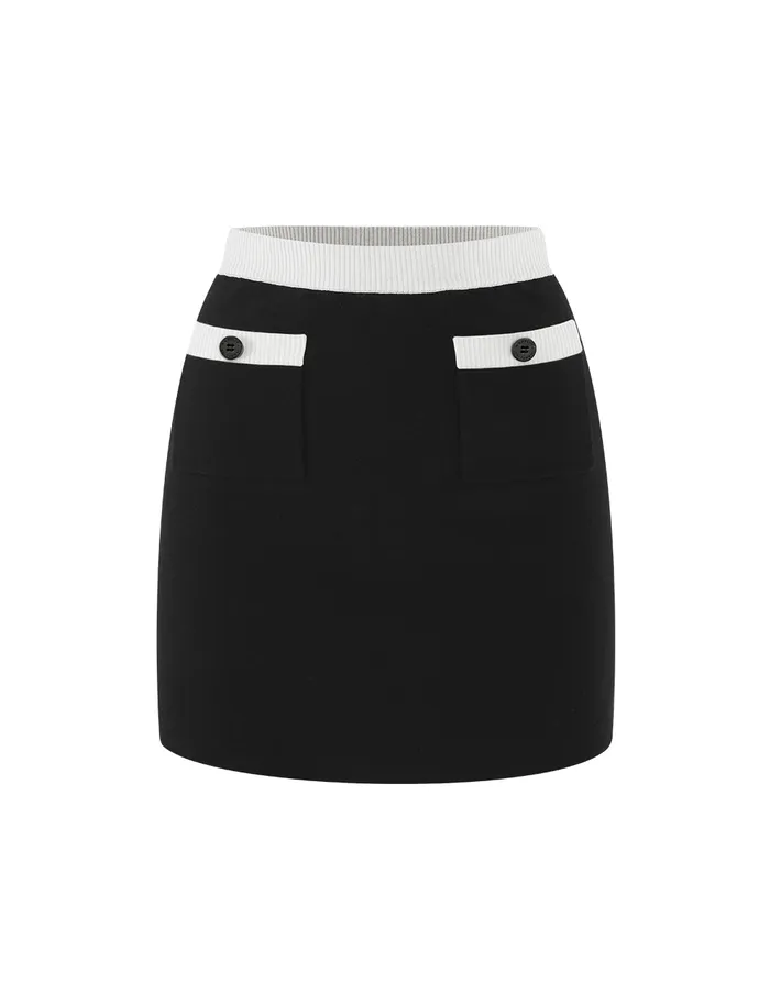 MARYLING Skirts Contrasted Colour Knitted MINI Skirt Mix 8211 Women MARYLING Skirts Contrasted Colour Knitted MINI Skirt Mix 8211 Women