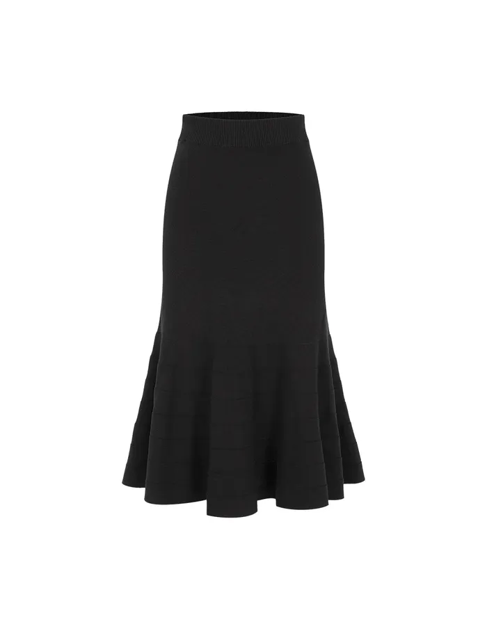 MARYLING Skirts Fishtail Knitted Black Skirt Black 8211 Women