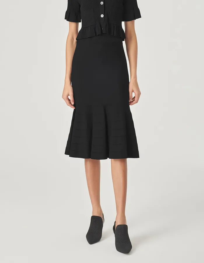 MARYLING Skirts Fishtail Knitted Black Skirt Black 8211 Women