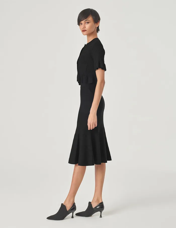 MARYLING Skirts Fishtail Knitted Black Skirt Black 8211 Women