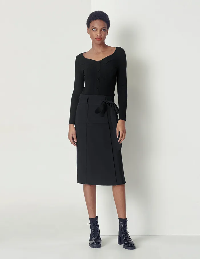 MARYLING Skirts HIGHRISE FISHTAIL SKIRT Black 8211 Women