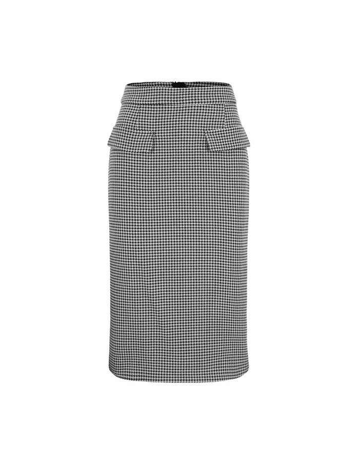 MARYLING Skirts Houndstooth StraightFit Bodycon KneeLength Skirt Houndstooth 8211 Women MARYLING Skirts Houndstooth StraightFit Bodycon KneeLength Skirt Houndstooth 8211 Women