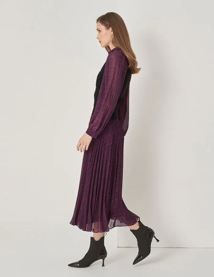 MARYLING Skirts Pleated Printed Skirt Red 8211 Women MARYLING Skirts Pleated Printed Skirt Red 8211 Women