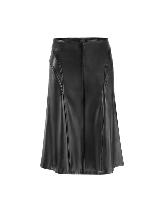 MARYLING Skirts Small Fishtail Split Sheepskin Skirt Black 8211 Women MARYLING Skirts Small Fishtail Split Sheepskin Skirt Black 8211 Women