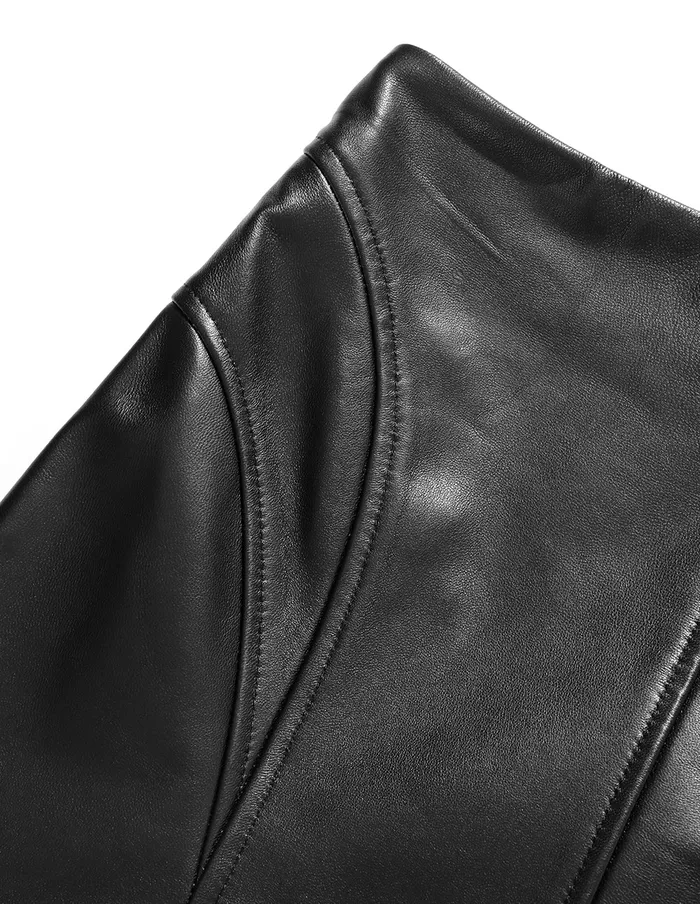 MARYLING Skirts Small Fishtail Split Sheepskin Skirt Black 8211 Women MARYLING Skirts Small Fishtail Split Sheepskin Skirt Black 8211 Women