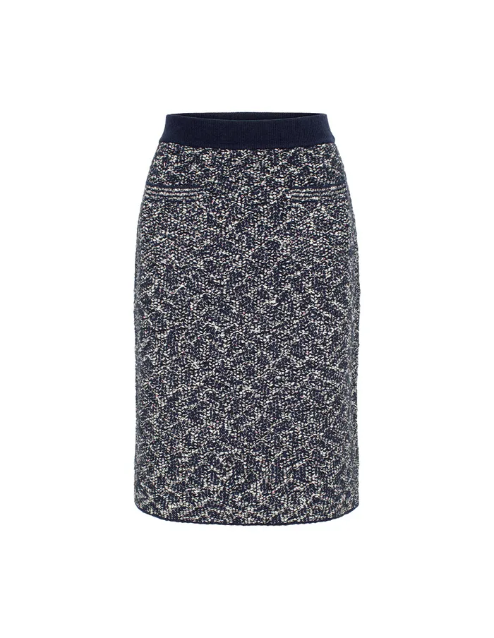 MARYLING Skirts Straight KneeLength Knitted Skirt Dark Grey 8211 Women