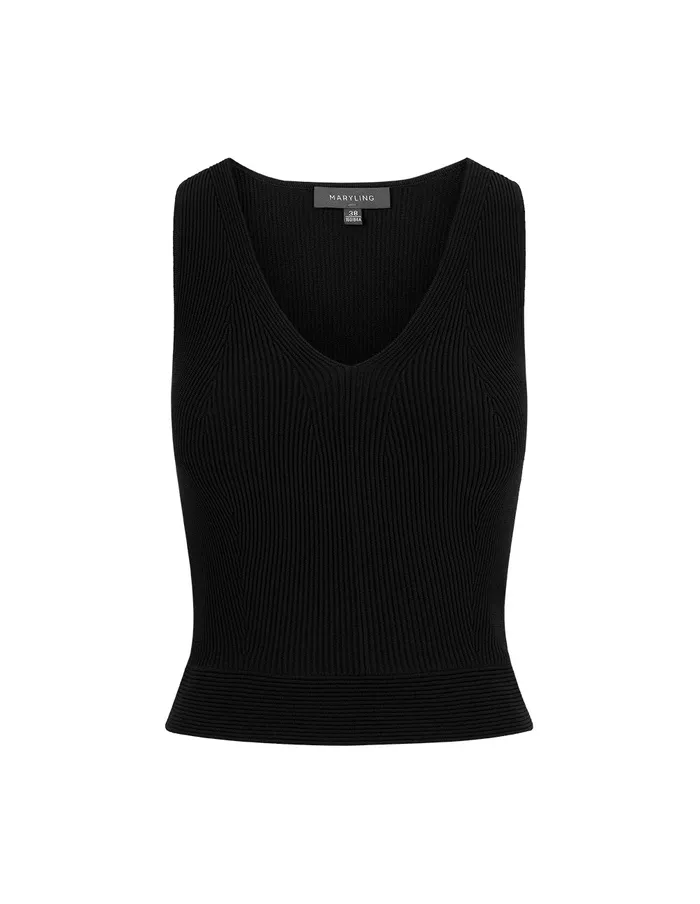 MARYLING Vest VNeck Knitted Vest Cream 8211 Women MARYLING Vest VNeck Knitted Vest Cream 8211 Women