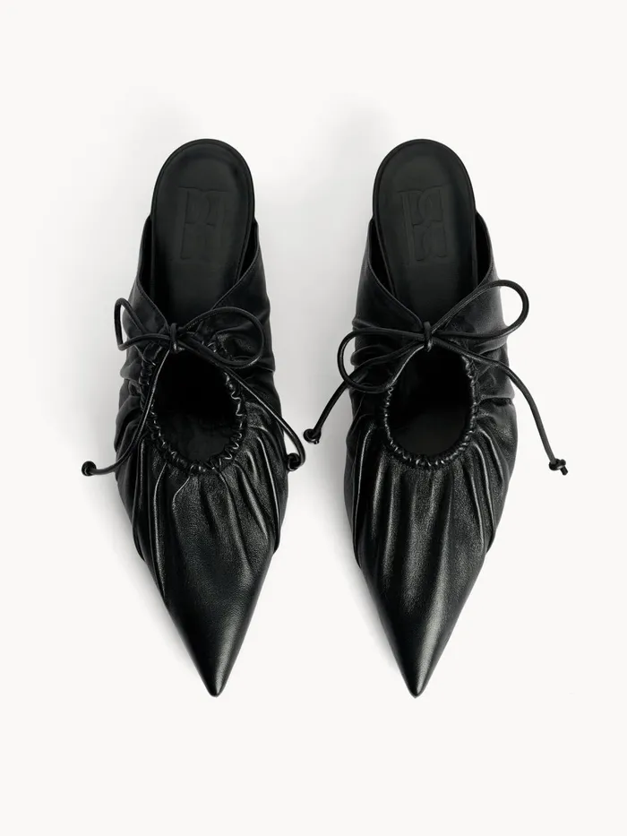 Masey Leather Mules Black Women By Malene Birger Shoes