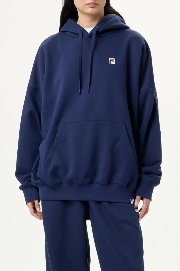 Matching Sets Women Fila Apex Oversized Hoodie 400 Fila Navy