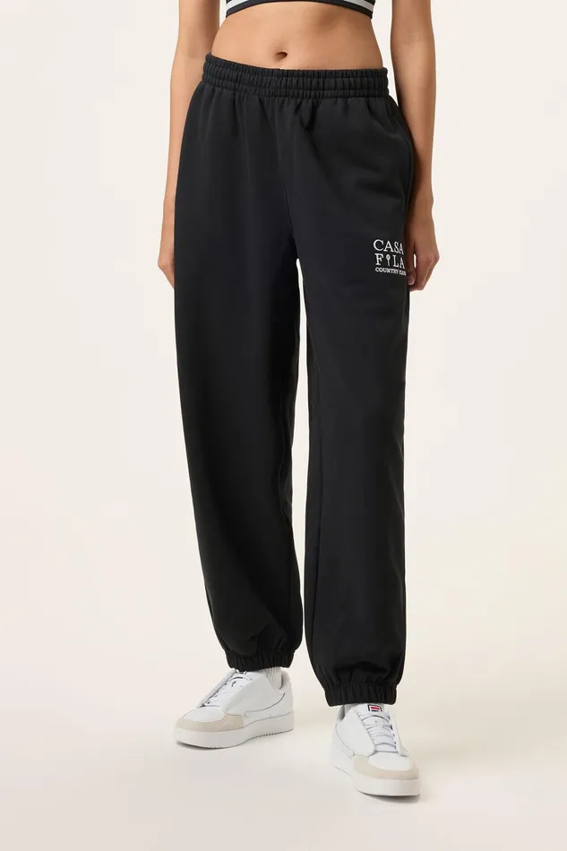 Matching Sets Women Fila CASA FILA Country Club Jogger 001 Black Matching Sets Women Fila CASA FILA Country Club Jogger 001 Black