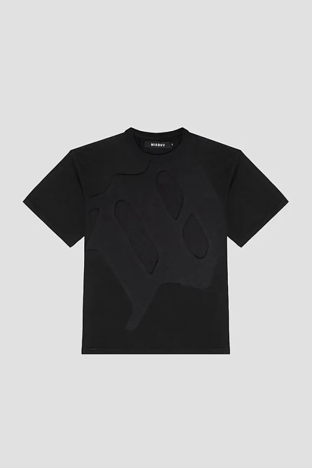 Mega M TShirt Washed Black WomenMen MISBHV TShirts