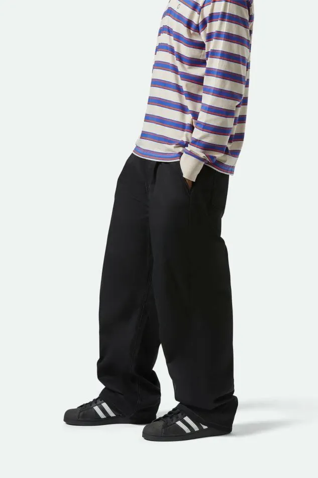 Men Baggy Skate Pant Black Brixton Pants