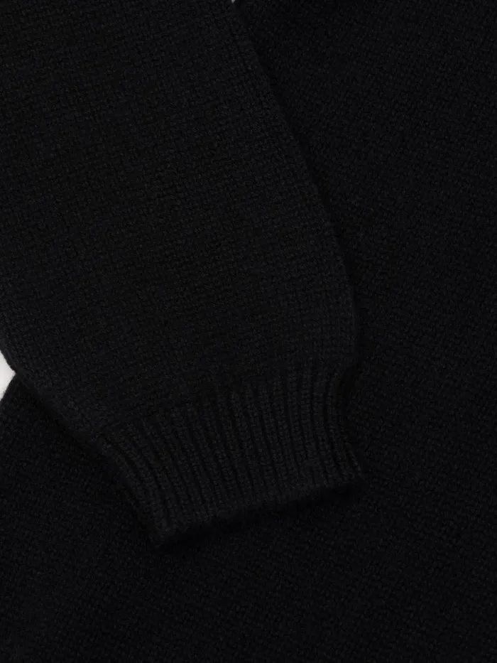 Men Begg X Co Sweaters Sloane Roll Collar Cashmere Sweater Black