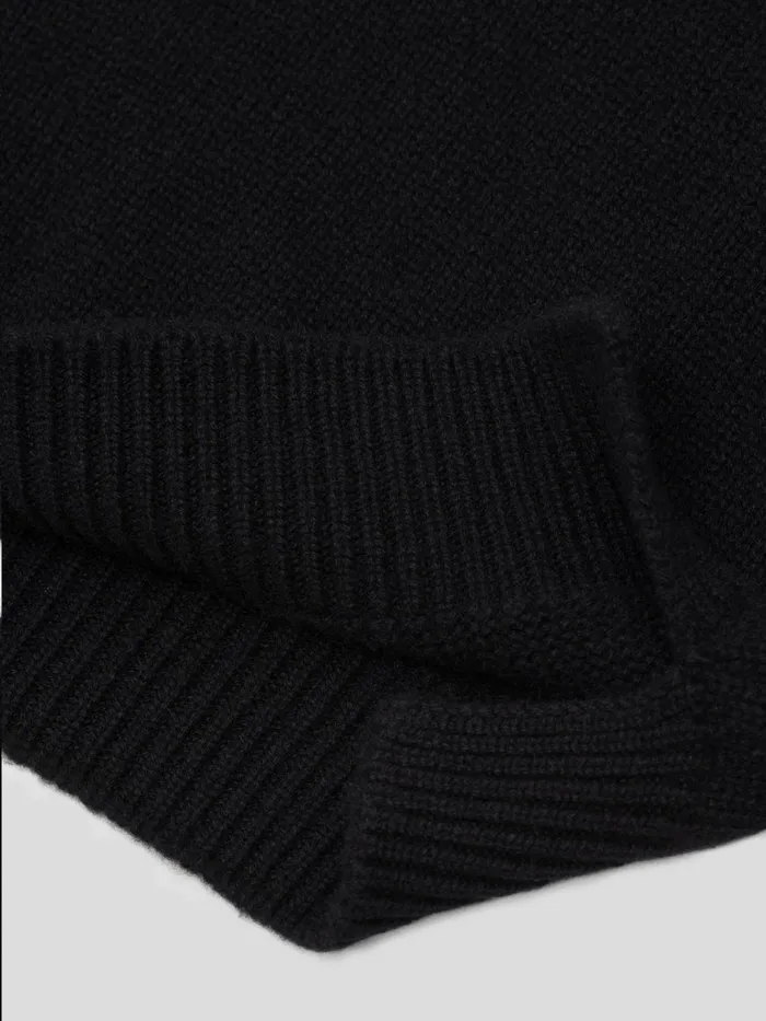 Men Begg X Co Sweaters Sloane Roll Collar Cashmere Sweater Black