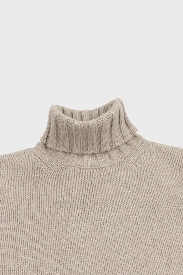 Men Begg X Co Sweaters Tweedy Roll Cashmere Sweater Goatfell