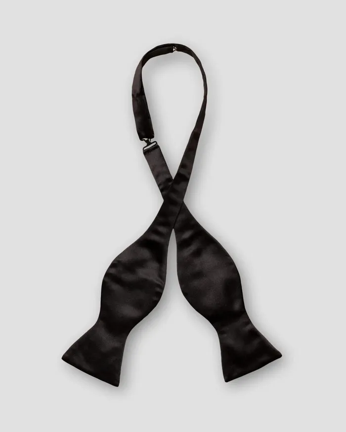 Men Black Silk Bow Tie Self Tied Black Eton Bow Ties Men Black Silk Bow Tie Self Tied Black Eton Bow Ties