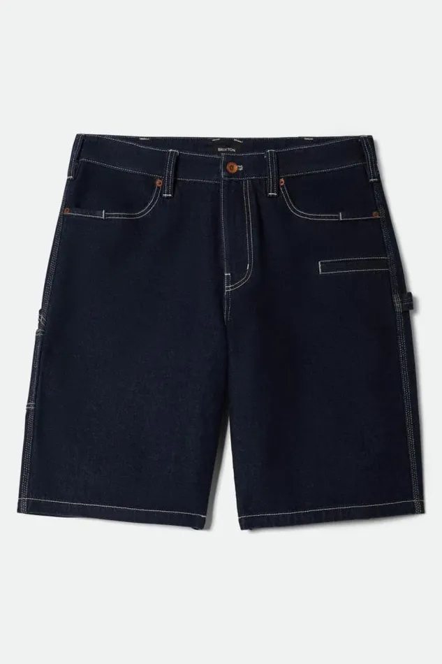 Men Builders Carpenter Baggy Short Rinse Denim Brixton Shorts and Swim