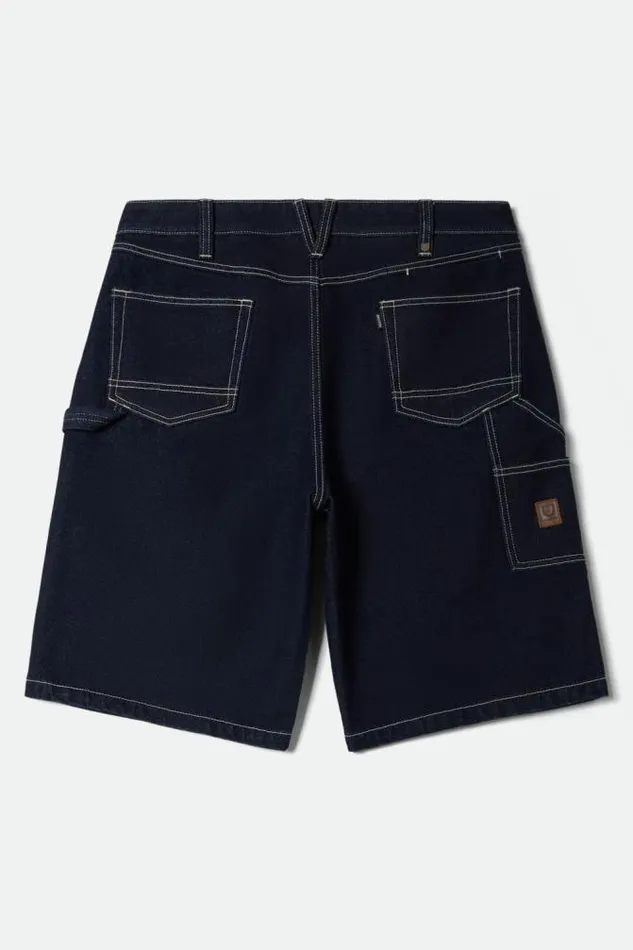 Men Builders Carpenter Baggy Short Rinse Denim Brixton Shorts and Swim