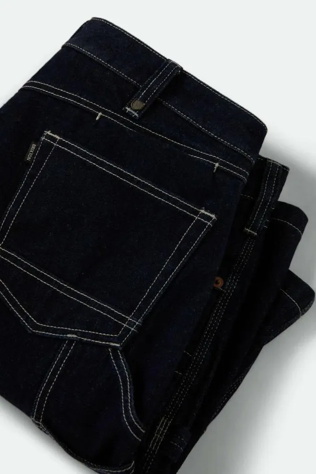 Men Builders Carpenter Baggy Short Rinse Denim Brixton Shorts and Swim