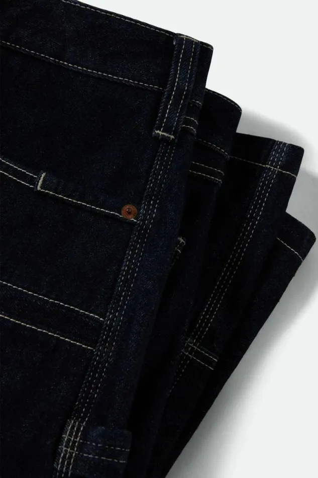 Men Builders Carpenter Baggy Short Rinse Denim Brixton Shorts and Swim