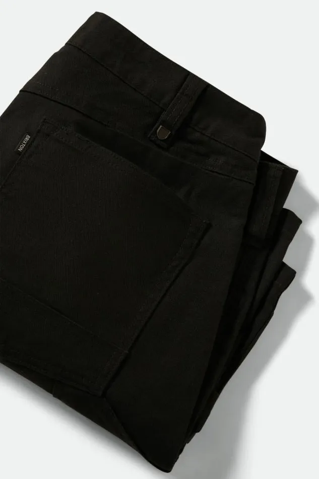 Men Builders Carpenter Baggy Short Washed Black Brixton Shorts and Swim