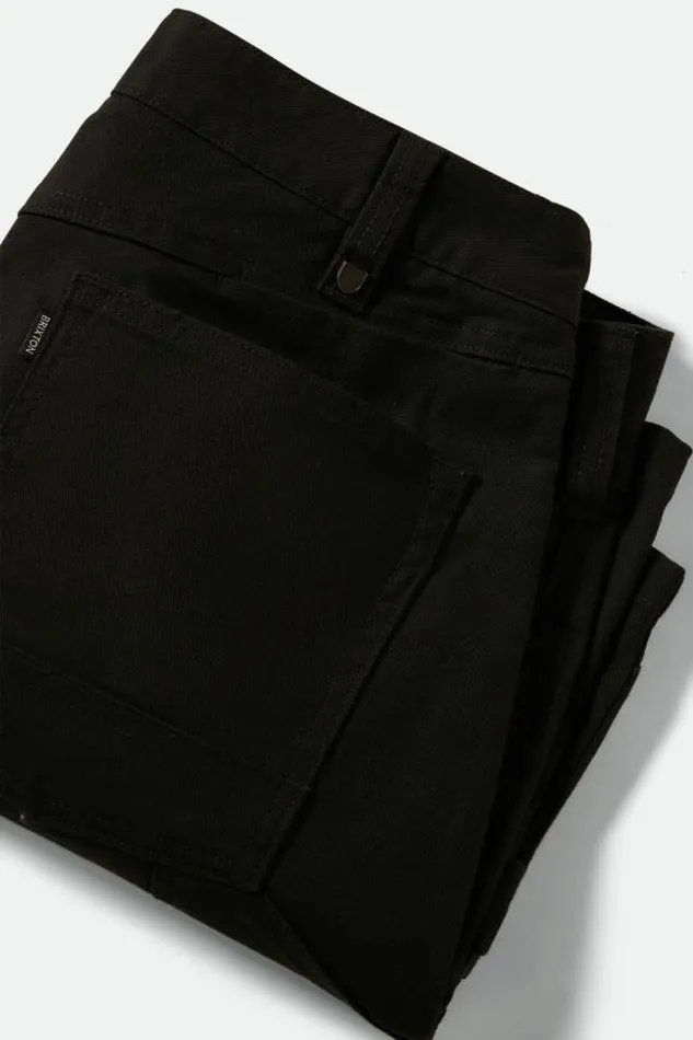 Men Builders Carpenter Baggy Short Washed Black Brixton Shorts and Swim