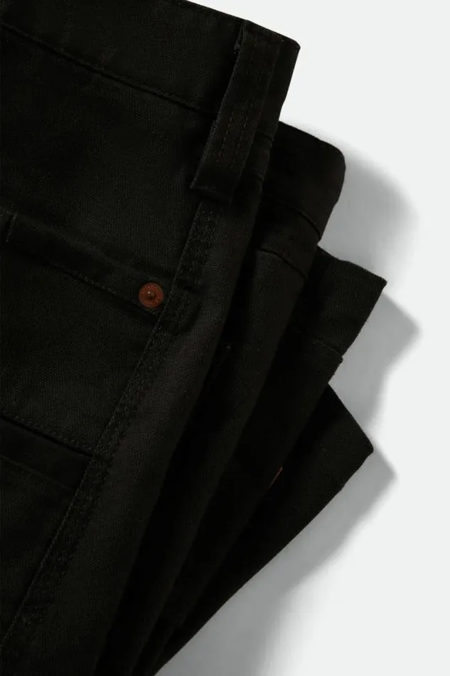 Men Builders Carpenter Baggy Short Washed Black Brixton Shorts and Swim