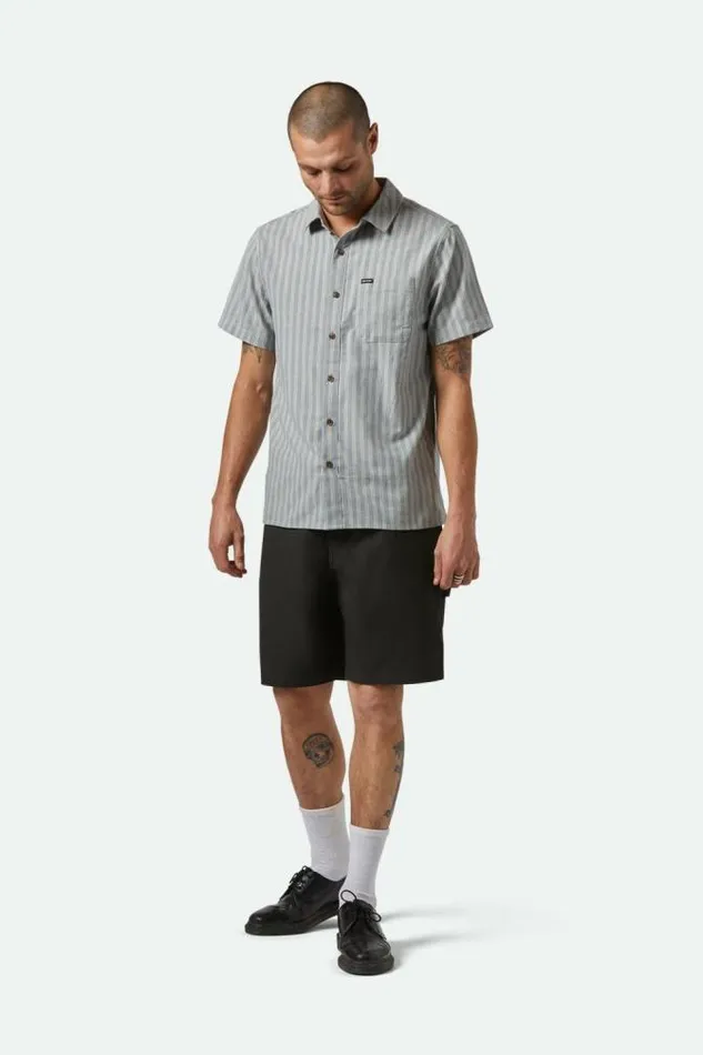 Men Builders Carpenter Baggy Short Washed Black Brixton Shorts and Swim