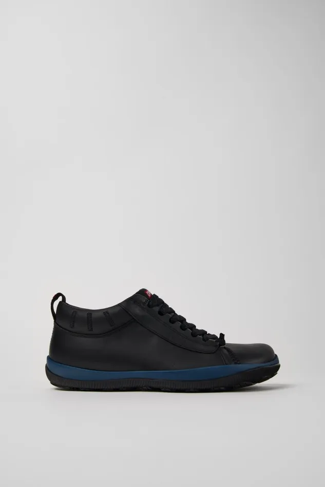 Men Camper Ankle Boots Peu Pista GORETEX Black Leather Shoes Men Camper Ankle Boots Peu Pista GORETEX Black Leather Shoes