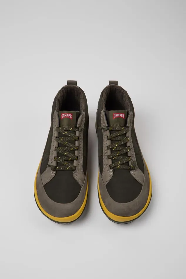Men Camper Ankle Boots Peu Pista Green Ankle Boots